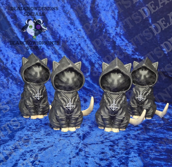 Ghost-inspired Ghoul Cat Sculpture (unofficial Fan Art) – 3D