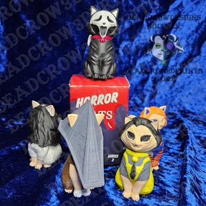 Horror Cat Mystery Blind Box Series 2 | 3D Printed Spooky Horror collectables
