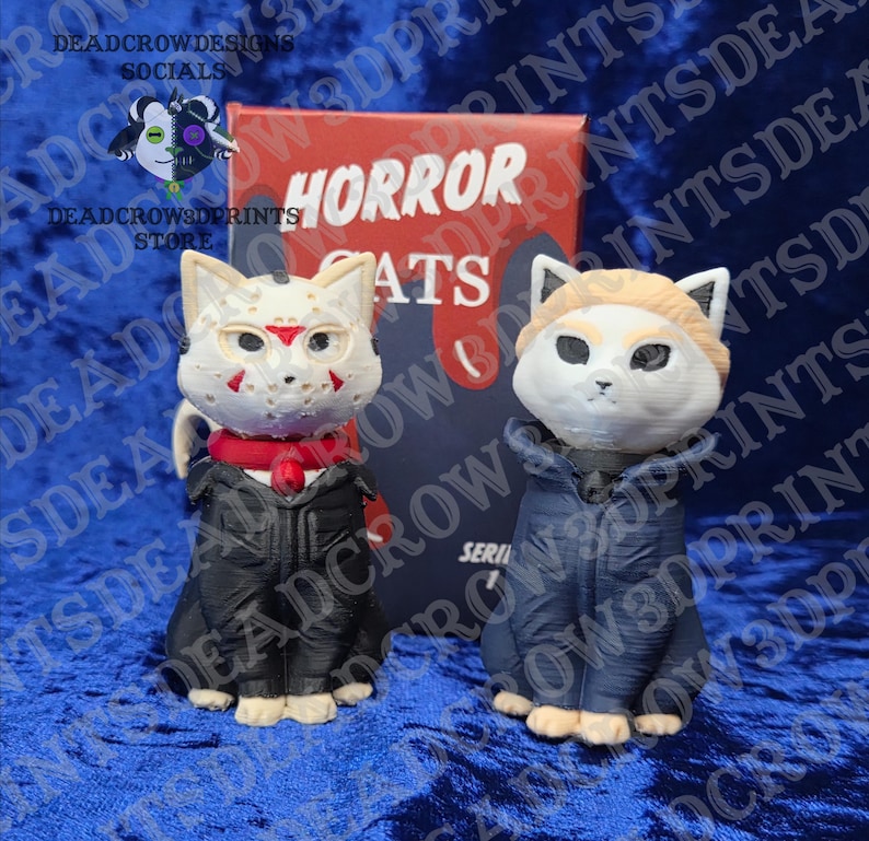 Horror Cat Mystery Blind Box Series 1 | 3D Printed Spooky Horror collectables image 8