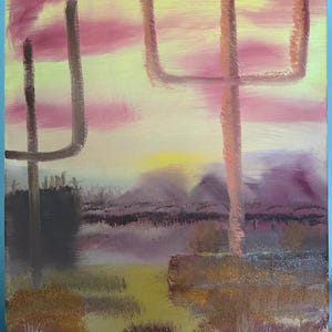Desert Sunset oil painting
