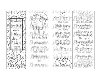 Numbers Bible Journaling, Bookmark, Bible Journaling Template, Bible ...
