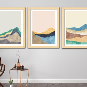 Large Boho Abstract Painting Print Colorful Wall Art Large Modern Decor Abstract Modern Art Multicolor Painting Vibrant Colors Digital Art