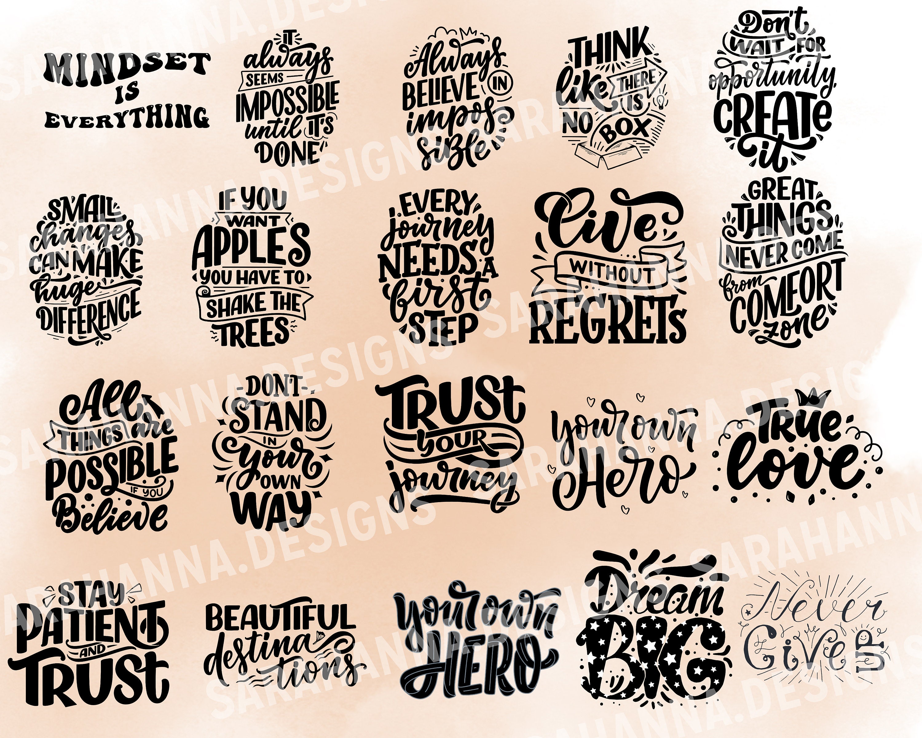 Boho Motivational SVG PNG Bundle | Self Love Svg Bundle L Inspirational ...