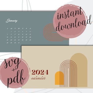 2024 Boho Calendar Printable