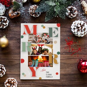 Personalisierte Weihnachtskarte - digitale, anpassbare, festliche Designs für Familie und Freunde - Weihnachtskartenvorlage - druckbare Weihnachtskarte