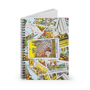 Journal d'astronome de tarot - conception future de carte de tarot - ligne ligné - livre d'écriture vierge - cahier céleste - lecture du journal de rêve