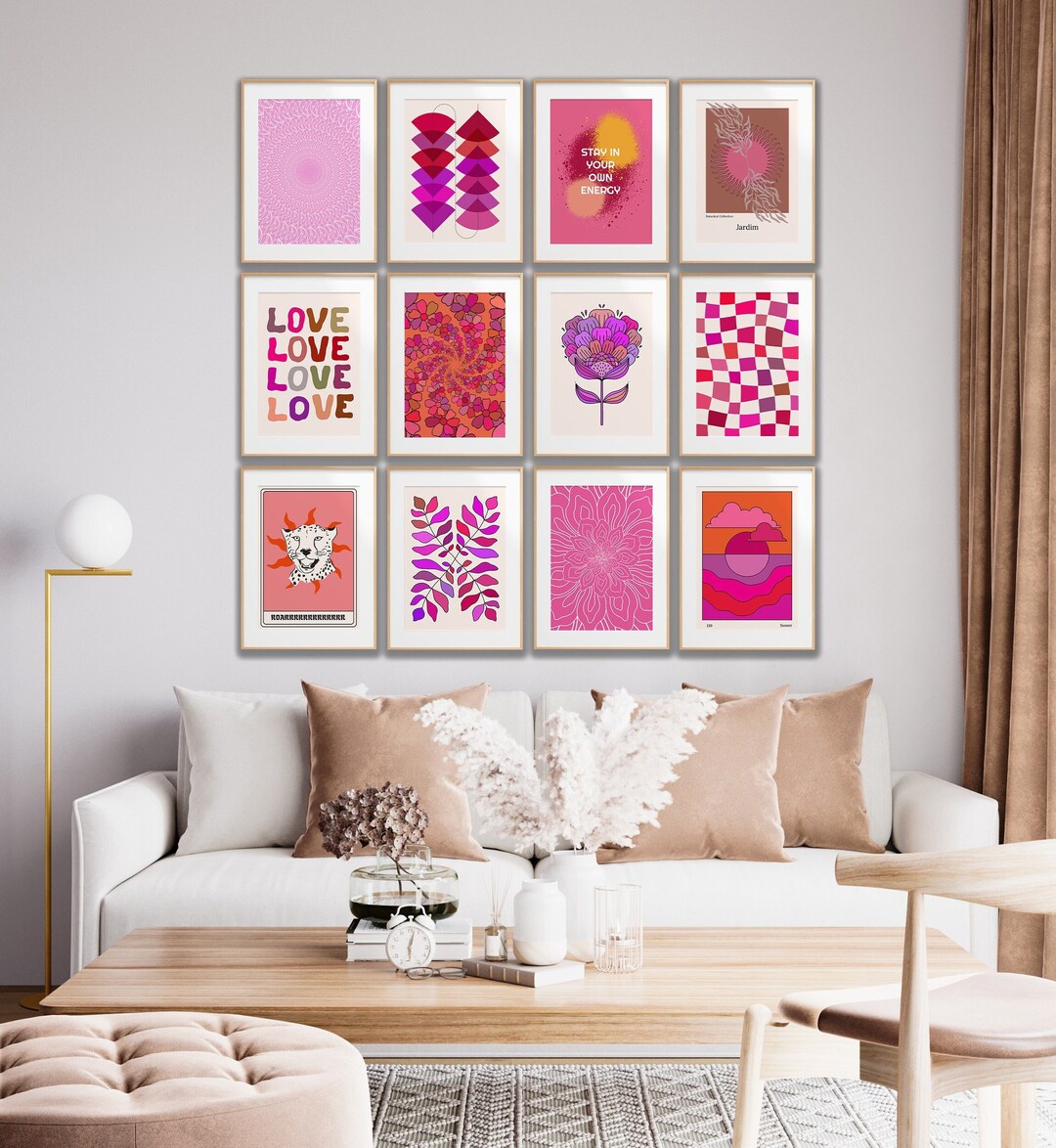 Bright Colorful Prints, Colorful Wall Art Printable Download, Bright ...