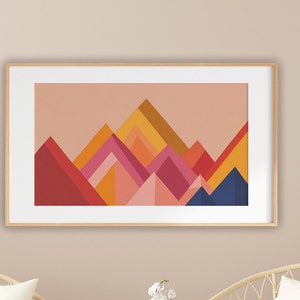Large Boho Abstract Painting Print Colorful Wall Art Large Modern Decor Abstract Modern Art Multicolor Painting Vibrant Colors Digital Art