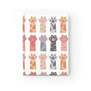 Chats mignons Carnet cartonné, chats drôles, journal de lecture, carnet de voyage, journal de lecture, journal TBR, Bullet Journal, carnet mignon