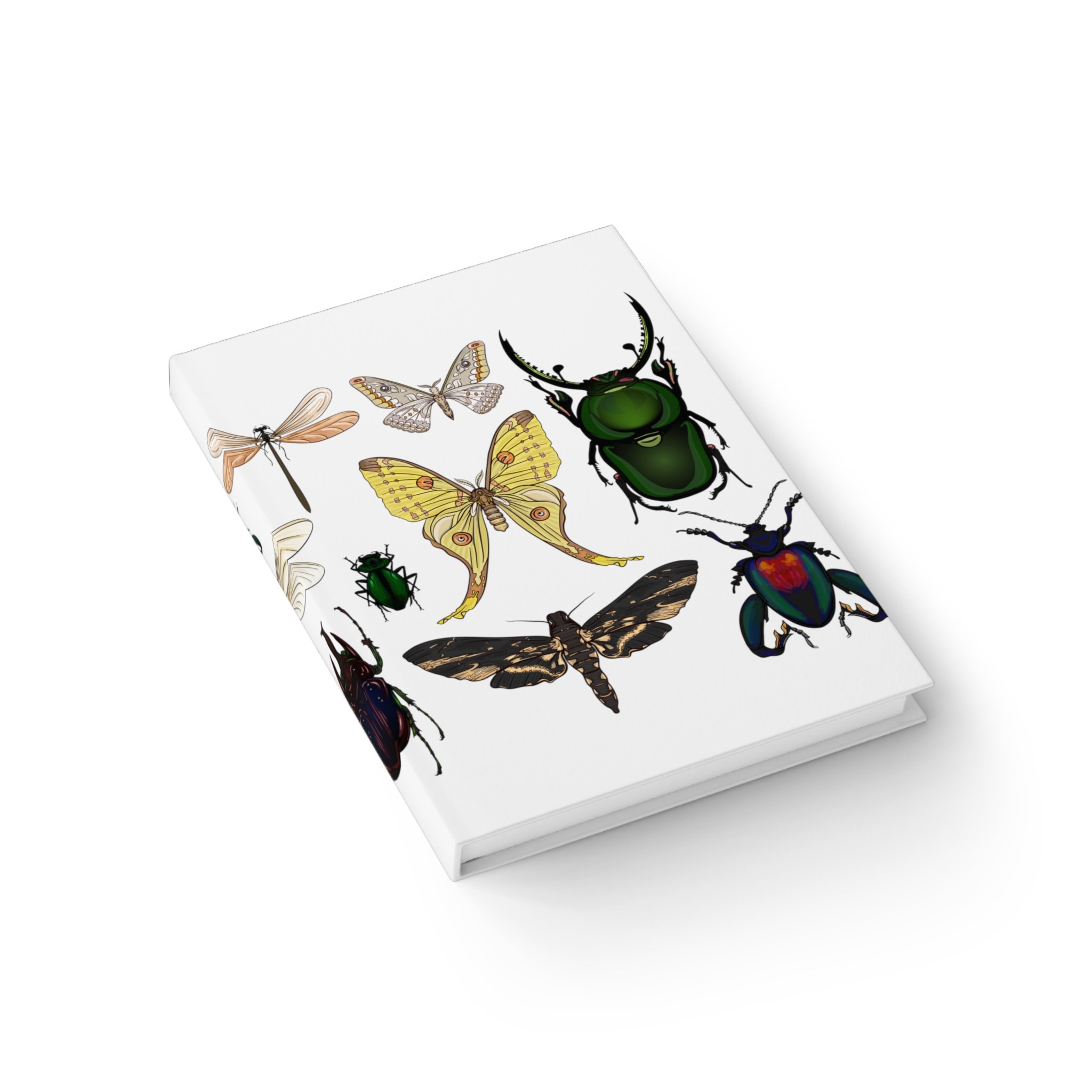 Insect Notebook Insects, Butterflies & Beetles Hardcover Notebook | Garden Journal ...