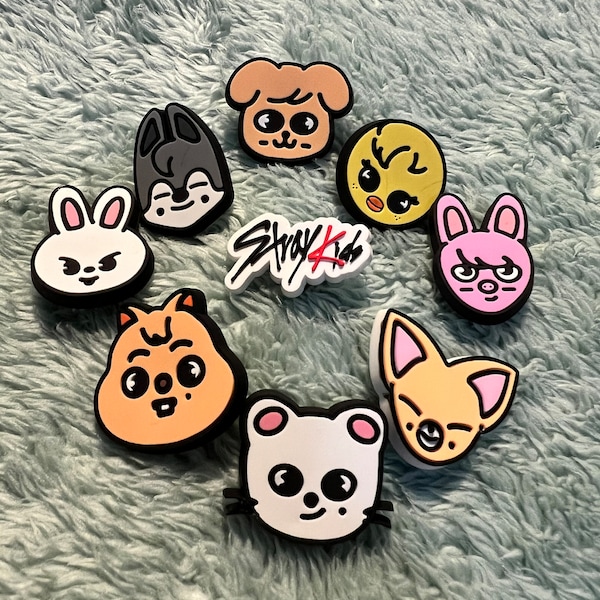 KPLUSPOP K-POP SKZoo SKZ Straykids Logo Fanmade Shoe Decorating Rubber Charms