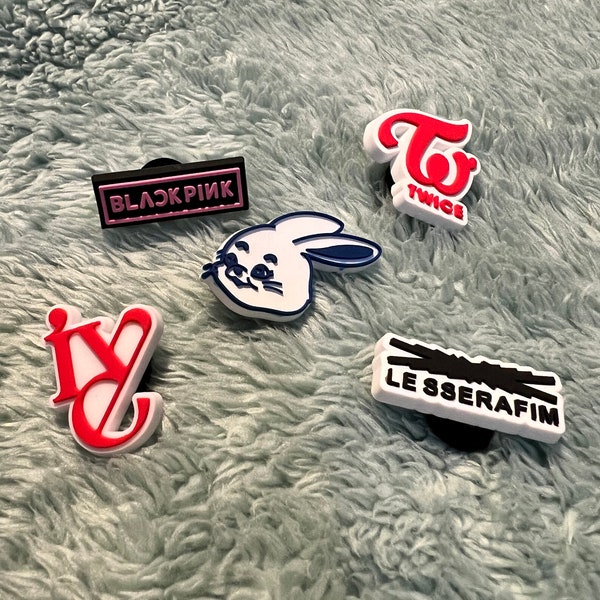 KPLUSPOP K-POP Girl Group Logo Fanmade Shoe Decorating Rubber Charms