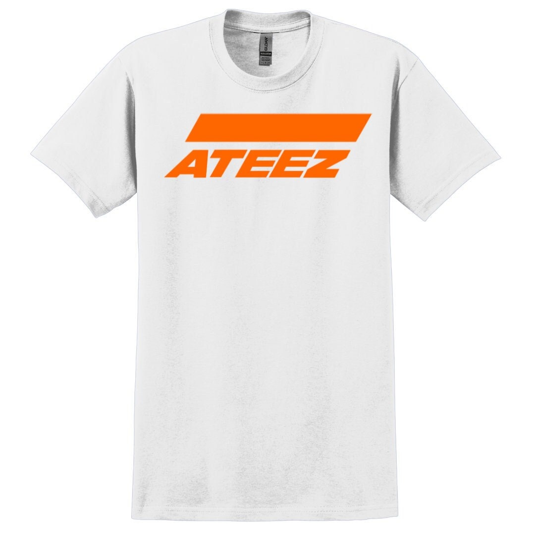 KPLUSPOP ATEEZ K-POP Logo Graphic Short Sleeved T-shirt - Etsy