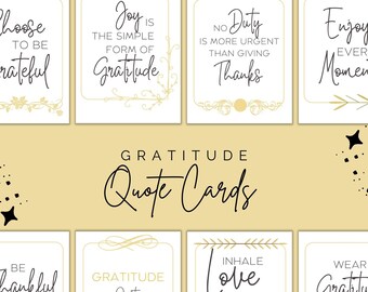 Printable Gratitude Quote Cards