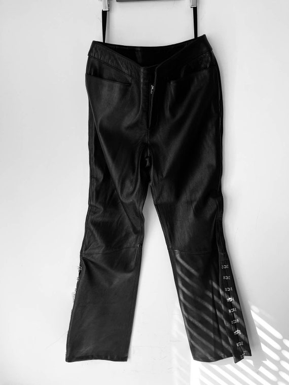 Harley Davidson 100% leather black pants sz W29