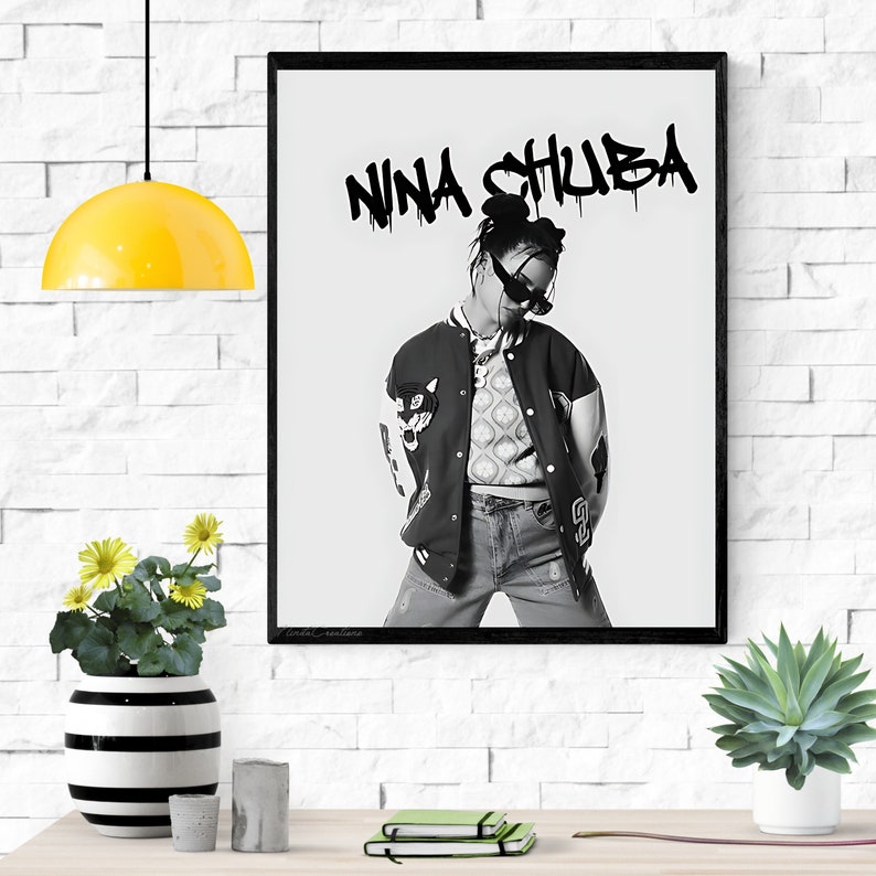 Nina chuba poster, das fest, mangos mit chili, wildberry lillet, Nina Chuba Tour 2024, Nina Chuba PNG, das fest karlsruhe, Digital Download zdjęcie 1