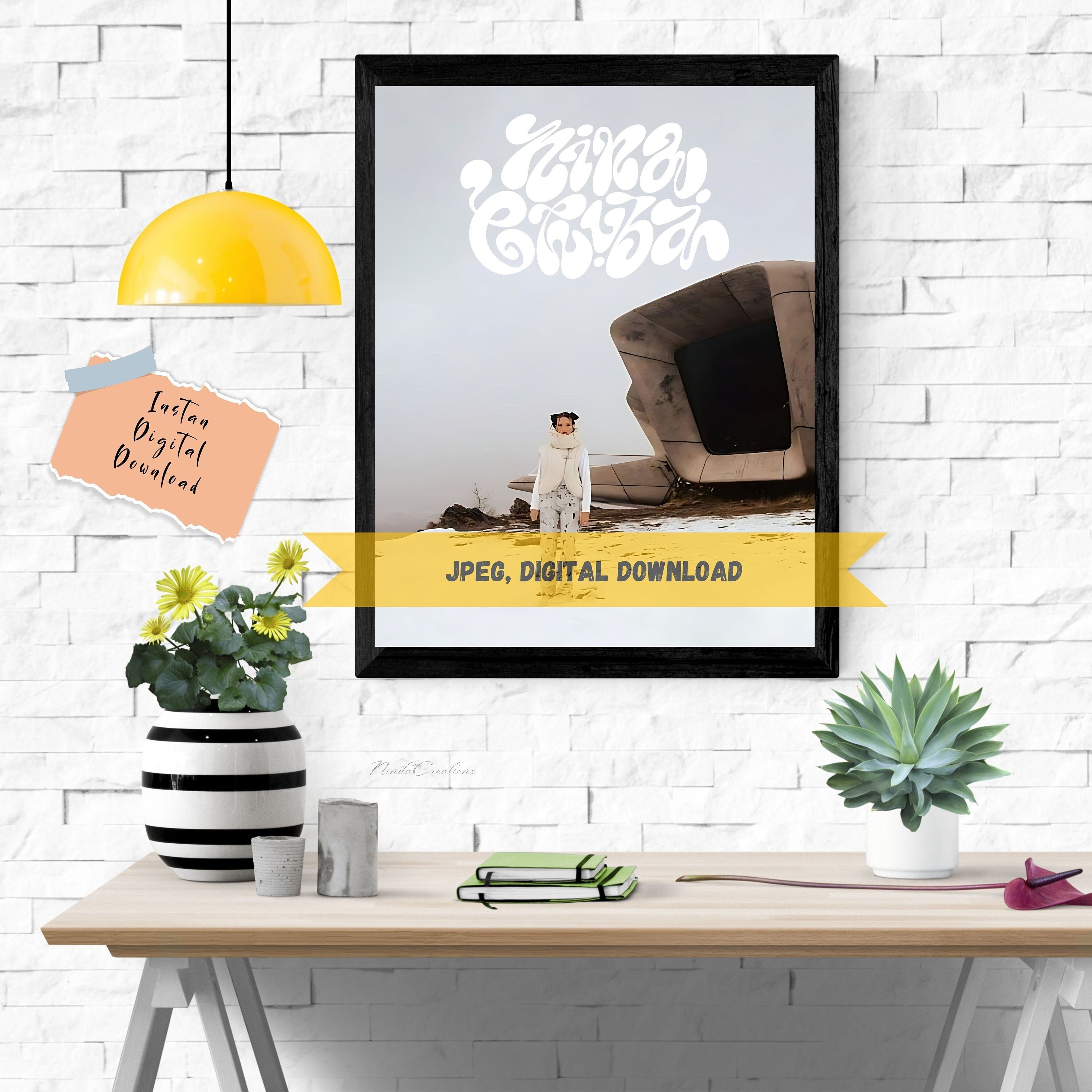 Nina Chuba 027 Leinwand-Poster 40x60cm - Moderne Wanddekoration Für Zimmer, Büro & Wohnung