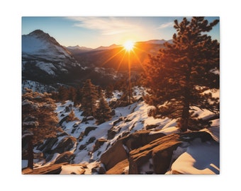 National Park Series#1 on Canvas Gallery Wrap, Canvas Print Wall Art