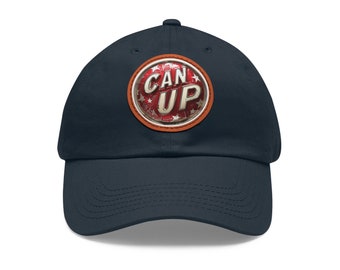 Czapka CAN UP Dad Hat ze skórzaną naszywką (okrągła)
