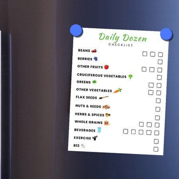 Daily Dozen Checklist