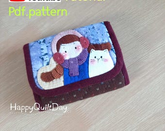 Pattern - happy winter wallet