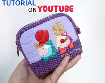 Twin pouch pattern with video tutorial