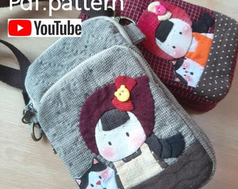phone bag pattern 3 zipper
