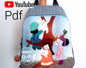 Mini backpack pattern with video tutorial