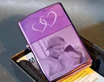Custom Engraved Abyss Zippo Lighter: Personalized Image or Text