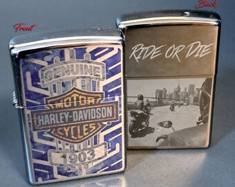 Rare Retired 2002 Harley Davidson Tire Engine Surprise Zippo 
