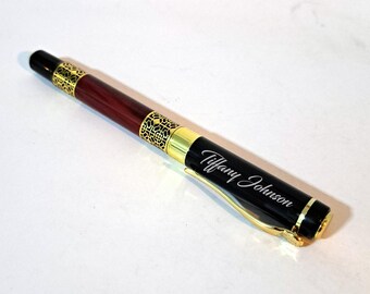 Custom Engraved Roller Ballpoint Pen, Personalized Gift