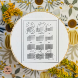 May include: A black and white printable calendar for the year 2024. The calendar is designed in a simple, minimalist style with each month displayed in a separate grid. The months are labeled with their abbreviations: JAN, FEB, MAR, APR, MAY, JUN, JUL, AUG, SEP, OCT, NOV, DEC.