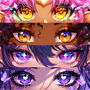 Custom Twitch Banner | Eye Banner | Twitch banner | Banner Design | High Resolution | Twitter | Youtube | Discord | Anime Ilustration