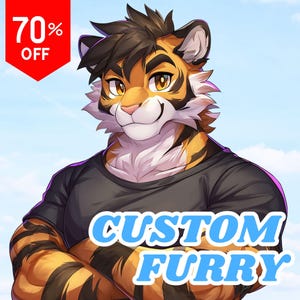 Furry Art Commission | Custom Pfp Headshot Anime Furry Profile Picture | Furry Icon Sketch | Fursona Commission | Anthro Furry