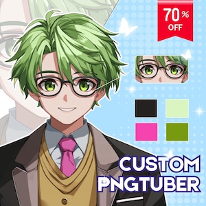 CUSTOM PNGTUBER | Pngtuber Commission | Veadotube | Png Tuber | Anime Art | Anime commission | Stream Avatar | PNGtuber Model Commission