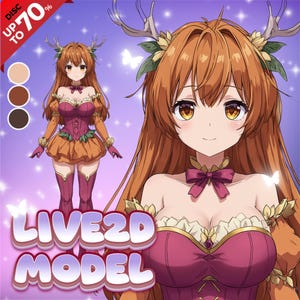 Aangepast VTuber Live2D-model, VTuber, VTuber-model, VTuber Asset, VTuber Commission, Rigging, Vtuber Commission, Vtuber Streamer, PNGTuber