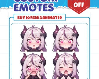 Emotes personalizados para Twitch, emotes animados de Vtubers para streamers