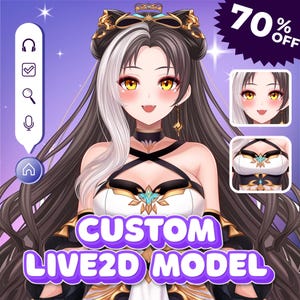 Custom live2d Vtuber commission | Vtuber assets | Live2d model commission | Vtuber Model | Pngtuber | Anime | Anime art Commission