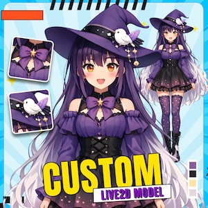 Individuelles VTuber-Live2D-Modell | Professioneller VTuber-Avatar-Auftrag | Ganzkörper-Charakterdesign