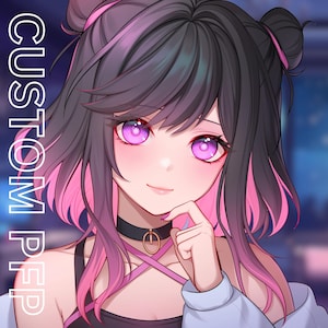 CUSTOM Anime PFP, Anime Illustration, Profil Icon, Profile Picture Twitch Anime, Anime Avatar, Profile Picture Twitch Anime, PFP Commission