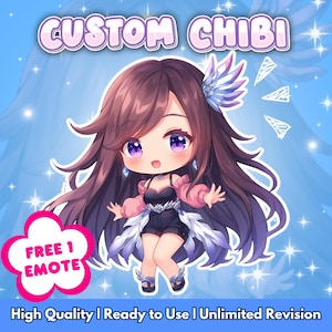 Custom Chibi Anime Character Commission | Chibi Character | Chibi icon | Cute Chibi | Chibi PFP | Chibi Pet | Anime Chibi | Chibi Vtuber