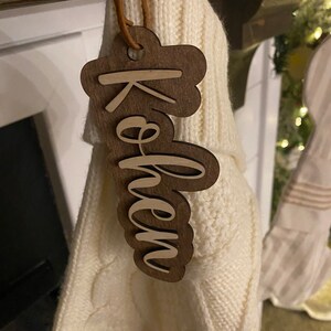 Custom stocking tag