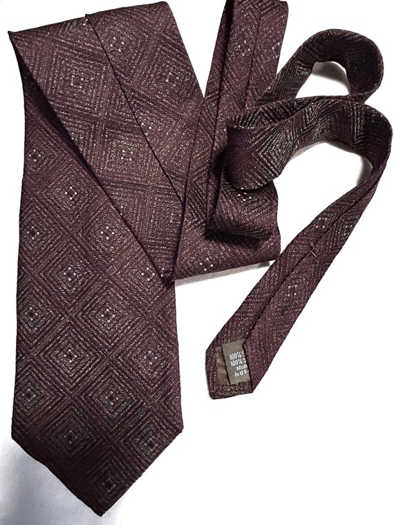 Calvin Klein Vtg Men's Neck Tie 100% Textured Sil… - image 2