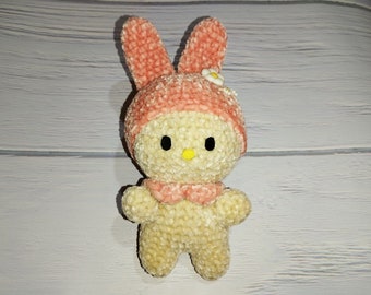 Amigurumi de lapin fait main inspiré par le populaire Melody Bunny | Peluche au crochet | Cadeau unique pour toutes les occasions