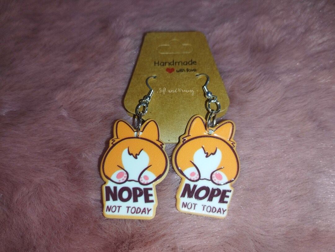 YAYAKO Acrylic Corgi Earrings - Cute Dangle Dog Earrings For Women, Gift For Dog Lovers, Hypoallergenic - View #5