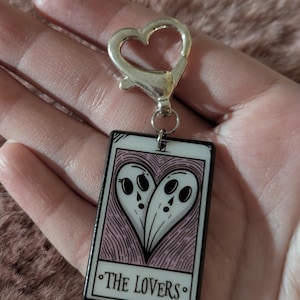 The Ghost Lovers / Portachiavi con carte dei tarocchi divertenti