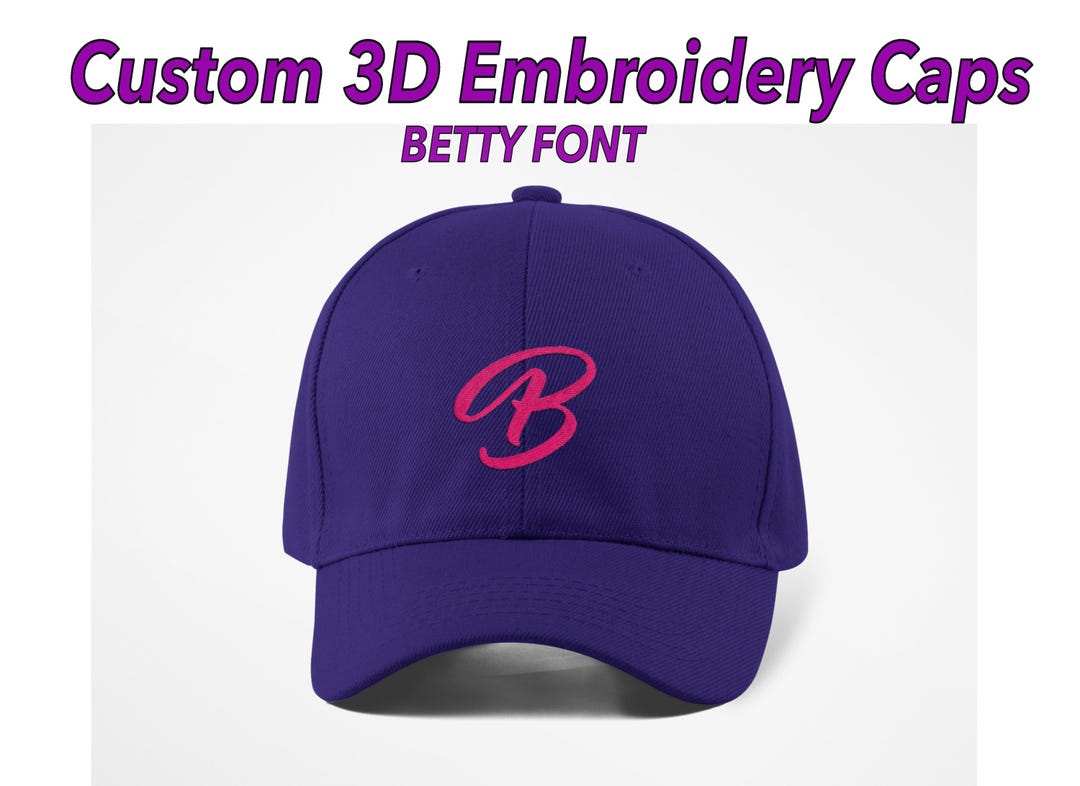 Custom Embroidered 3D Text Hat-custom Embroidered Text or Logo Hat ...