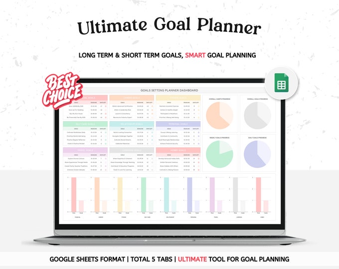 Task Tracker Google Sheets Spreadsheet | Digital To-do List Planner ...