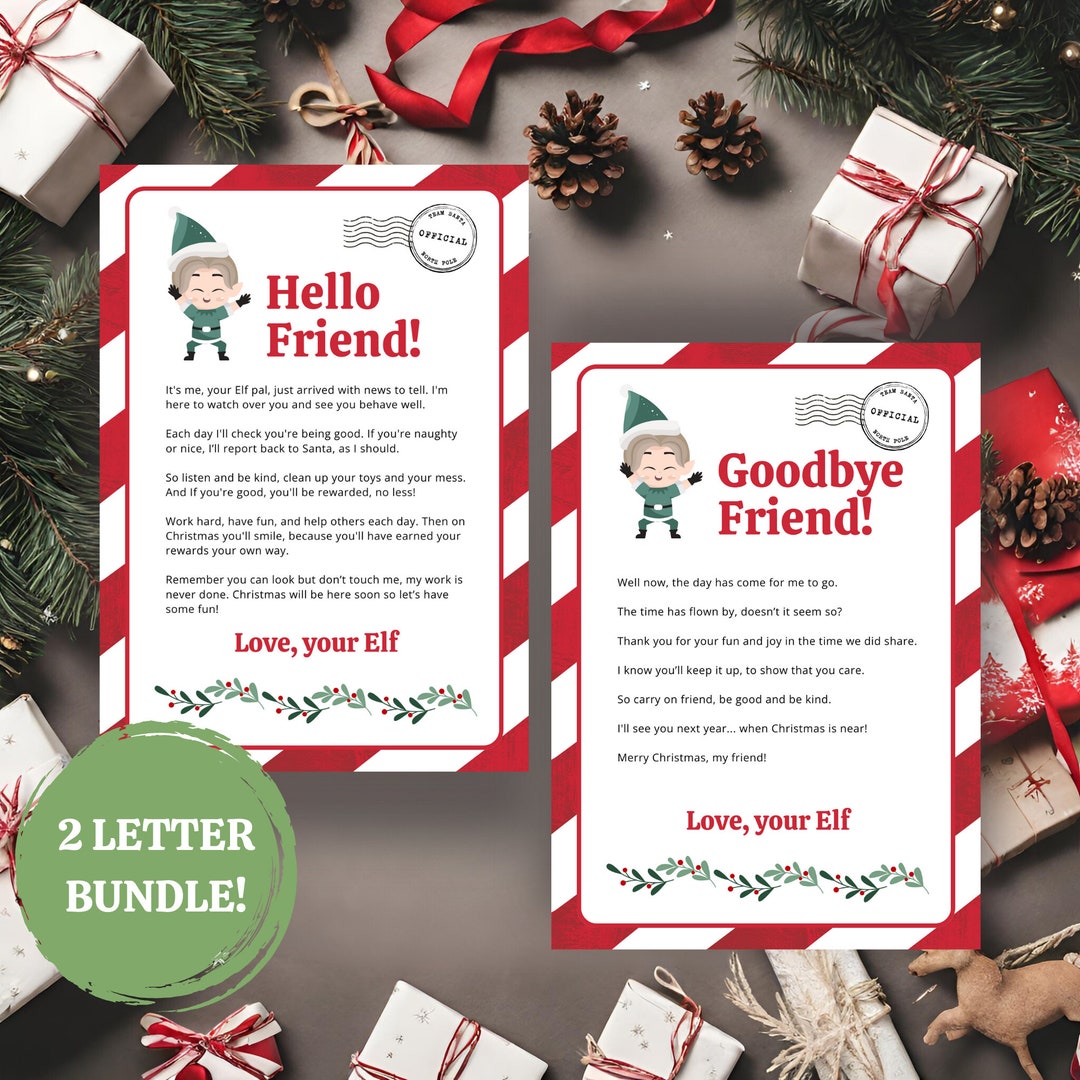 Printable Elf Letter Elf Letter Template Editable Elf Letter Bundle Printable Elf Letter Elf Letter Template Editable Elf Letter Bundle