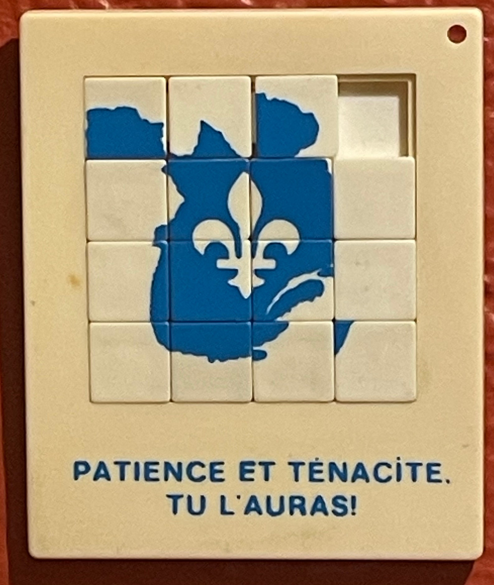Taquin Zeltron vintage Antenne riddle sliding puzzle